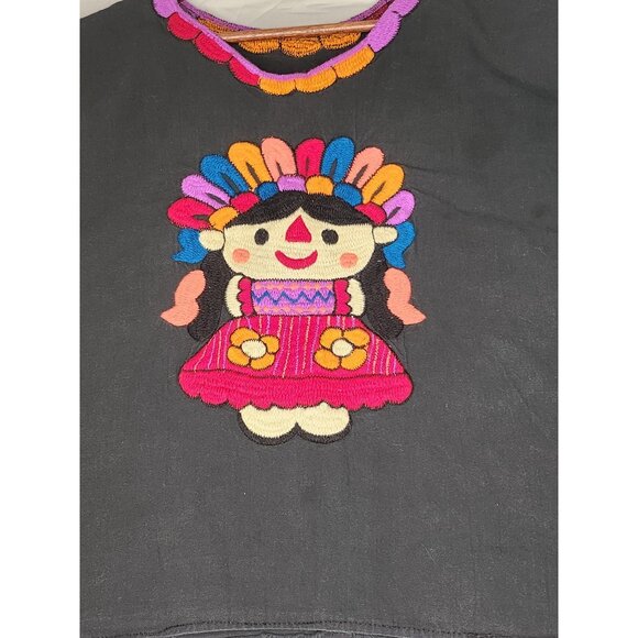 Mexican‎ kachina Doll shirt, Embroidered See measurements ( no size tag) - Picture 3 of 5